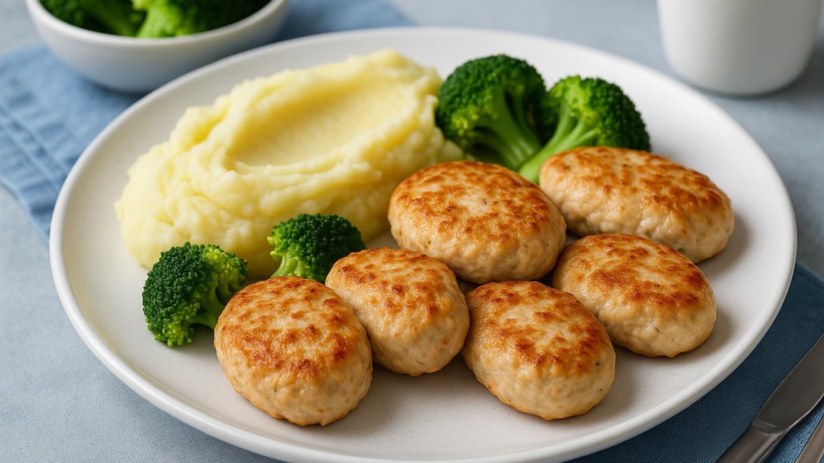 Детские котлетки на сковороде из индейки