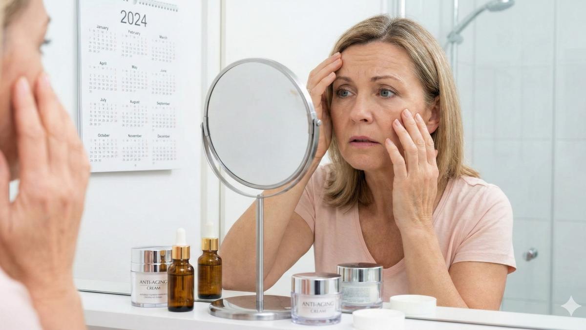 Женщина перед зеркалом