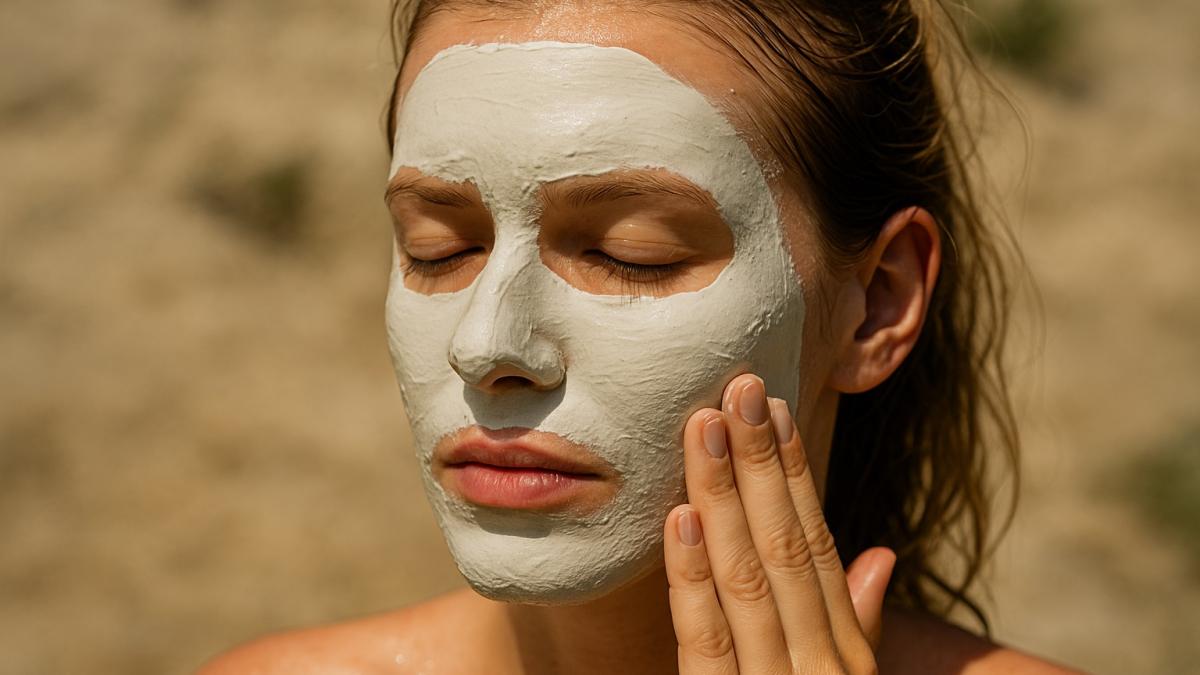 Глиняная маска летом