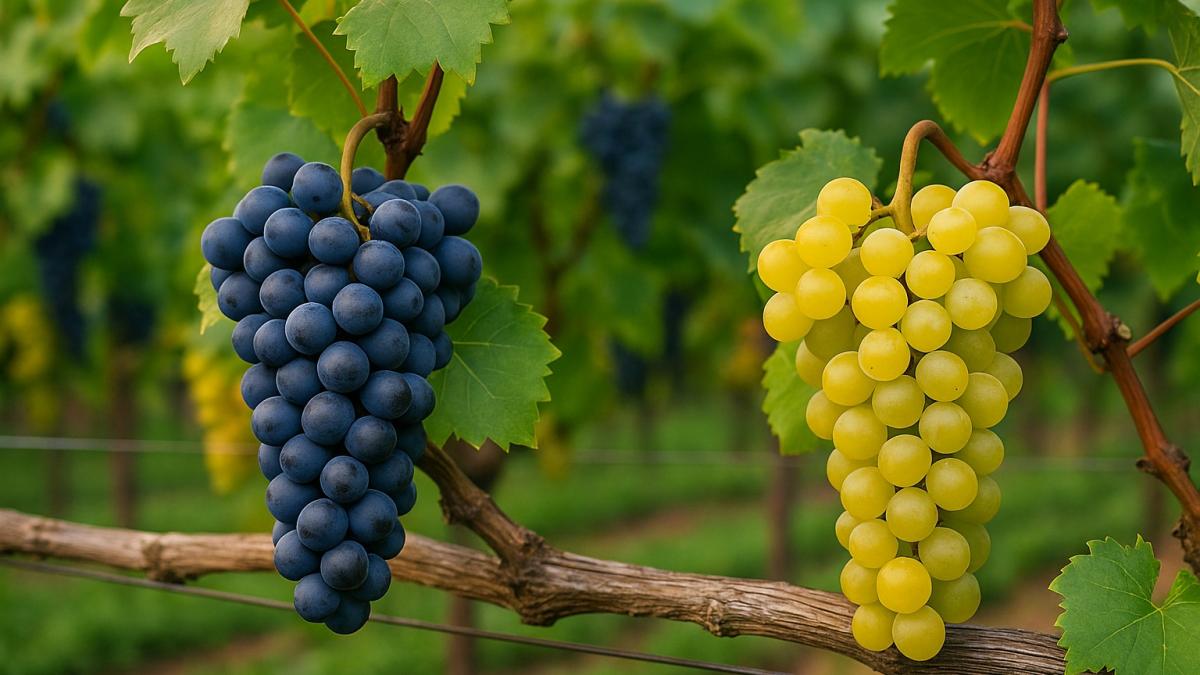 Разные сорта винограда