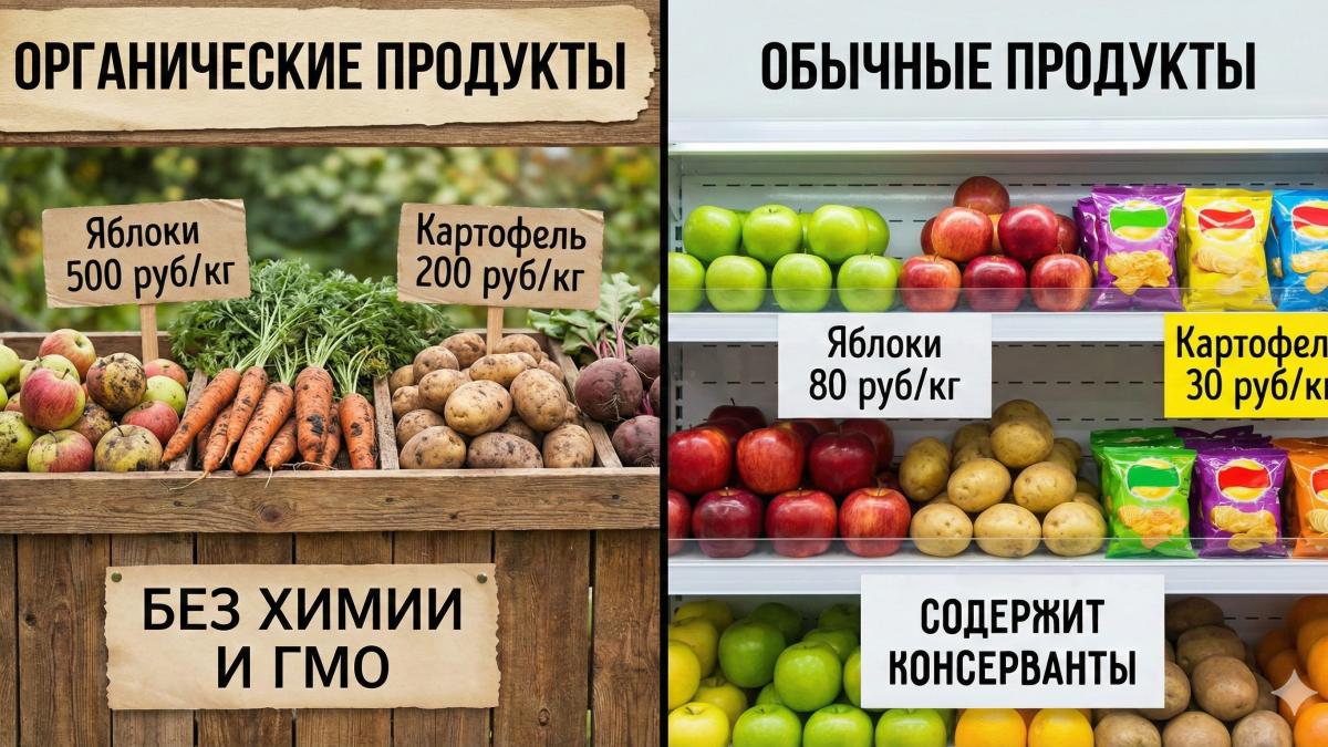 Продукты с ГМО и без
