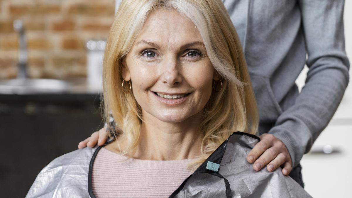 Женщина на стрижке