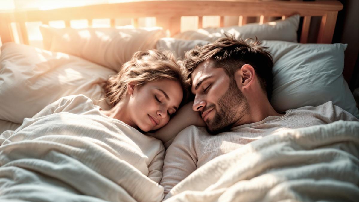 Утренний сон после бурной ночи