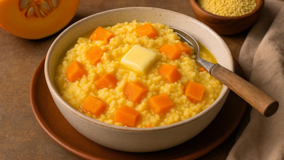 Пшённая каша с тыквой
