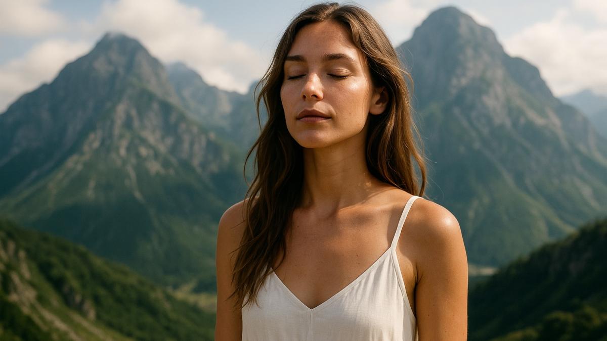 Женщина и горы