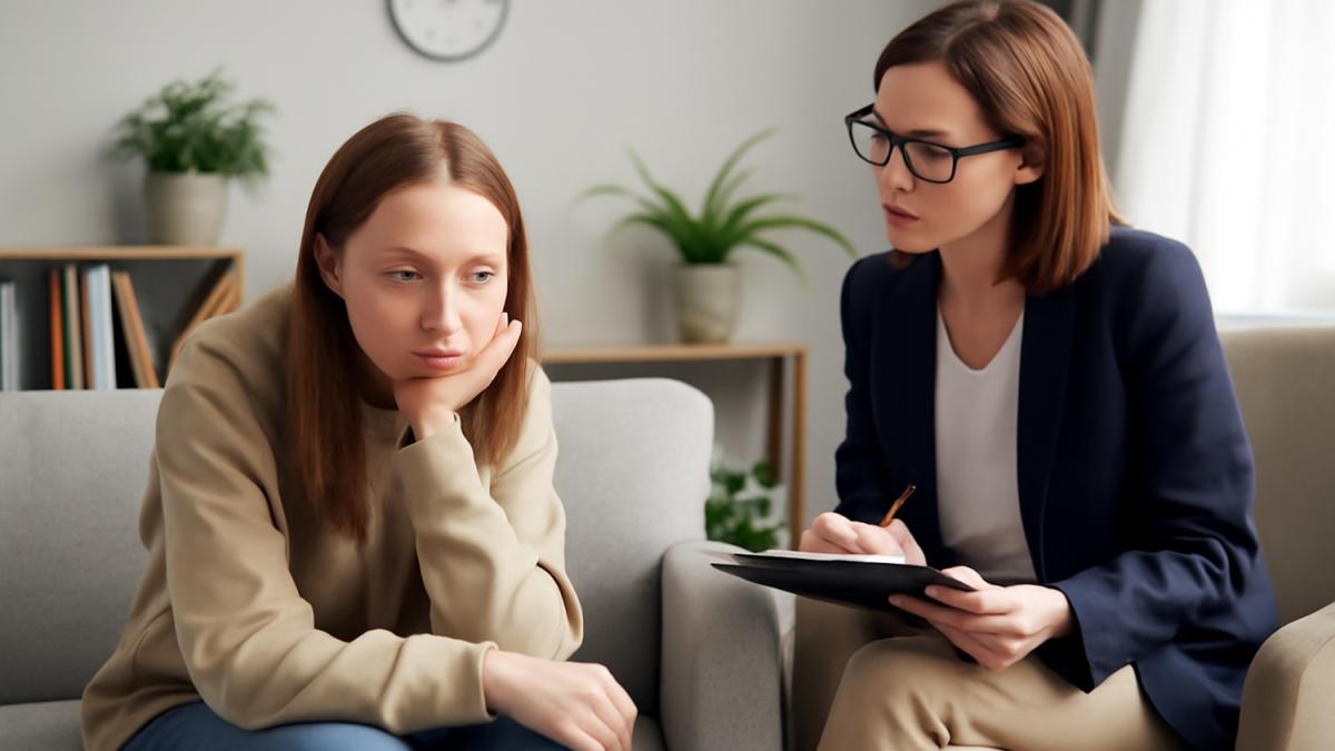 Подросток на сеансе терапии