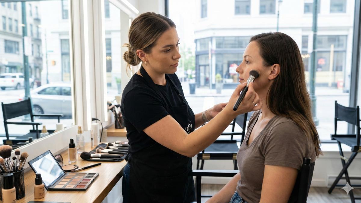 Девушка у косметолога