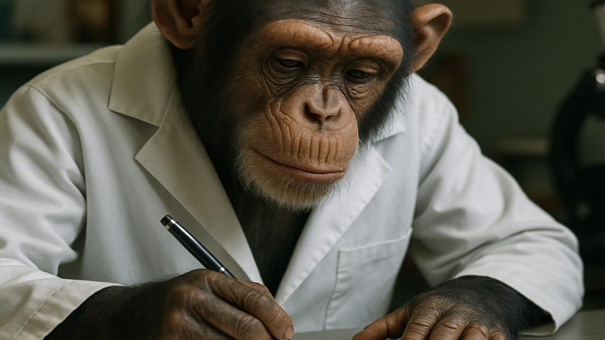 Обезьяна в халате