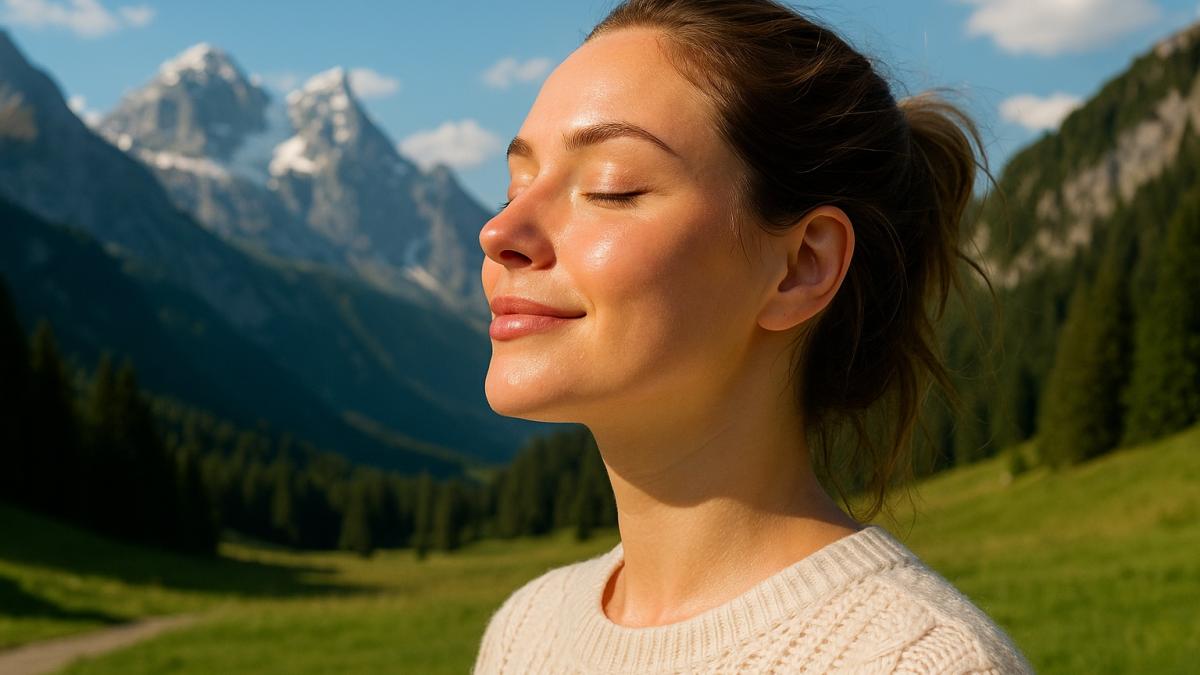 Свежесть лица в горах