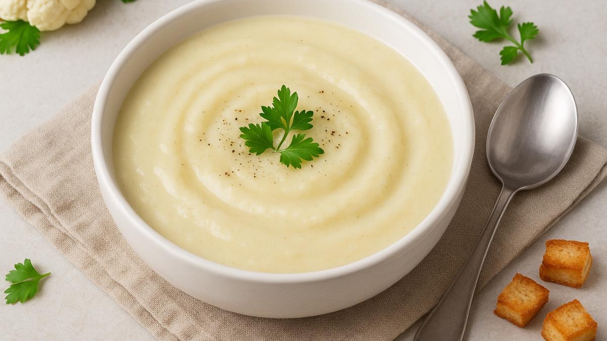 Лёгкий крем-суп из цветной капусты