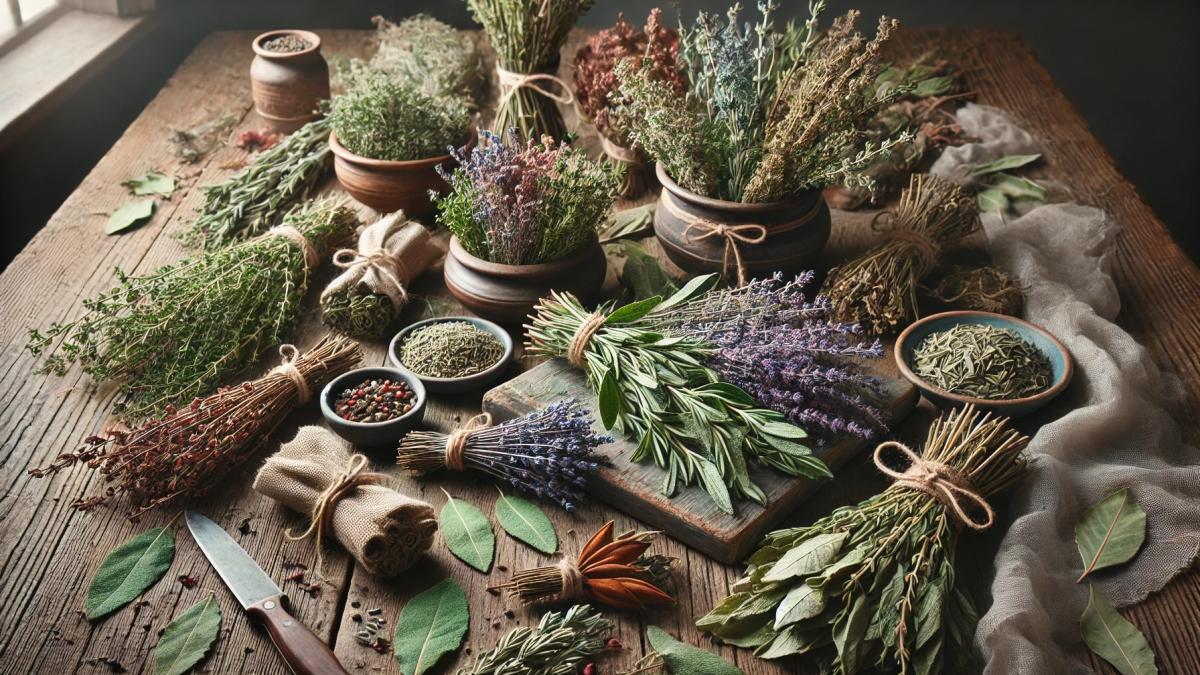 Сушенные травы