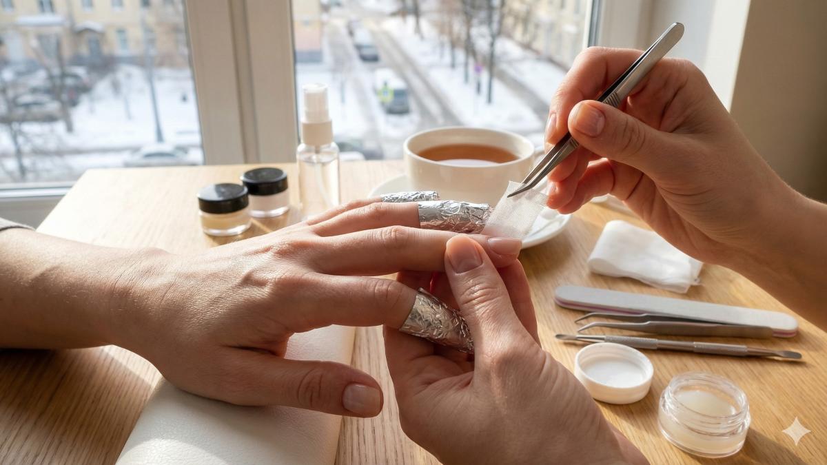 Шелковые обертывания в маникюре