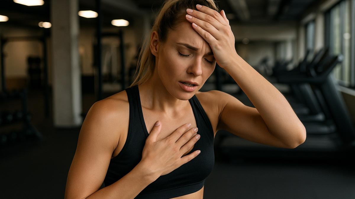 Головокружение у спортсменки