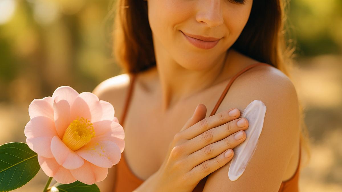 Солнцезащитный крем с камелией