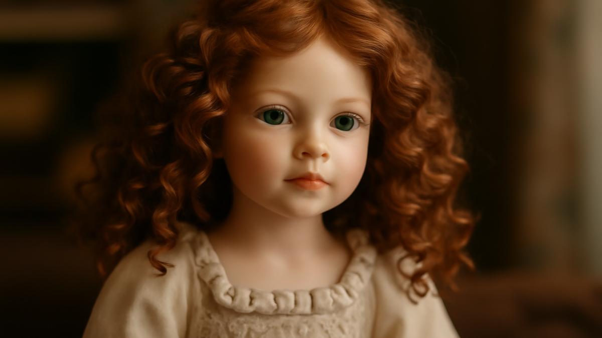 Кукла в винтажном платье