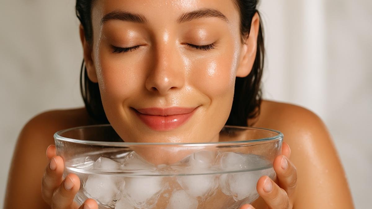 Ледяная ванна для лица