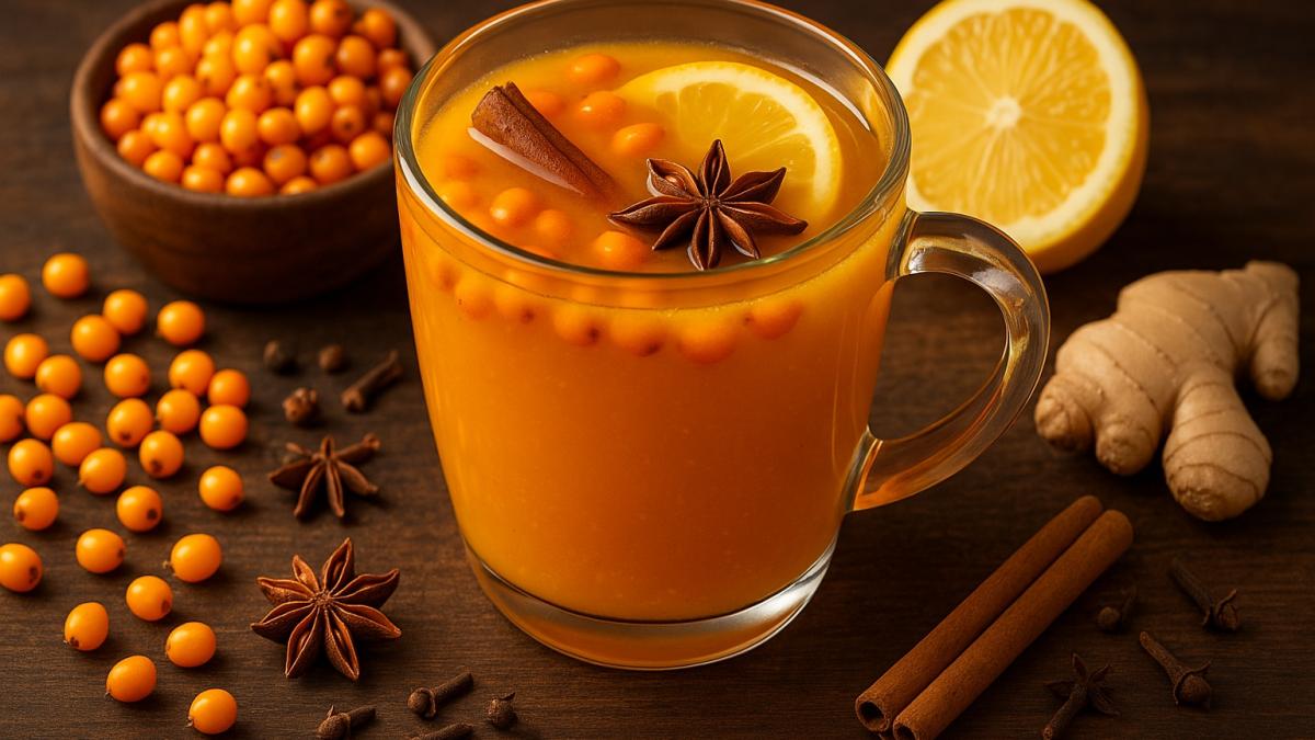 Облепиховый напиток с пряностями