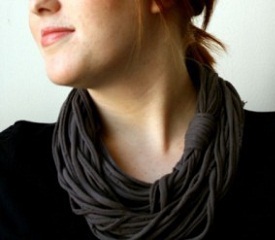 Стильный шарф-ожерелье своими руками