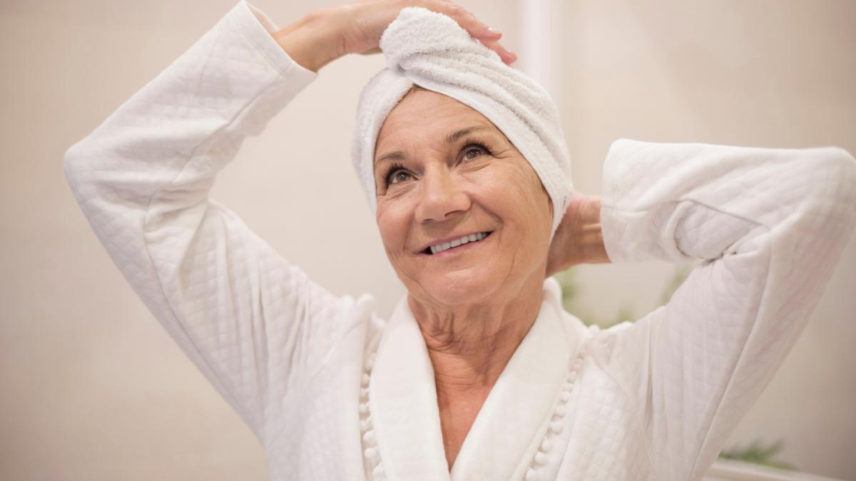 Женщина после душа