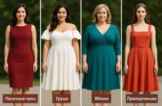 Стилисты делятся секретами: платья для 'яблока', 'груши', 'песочных часов' и 'банана'