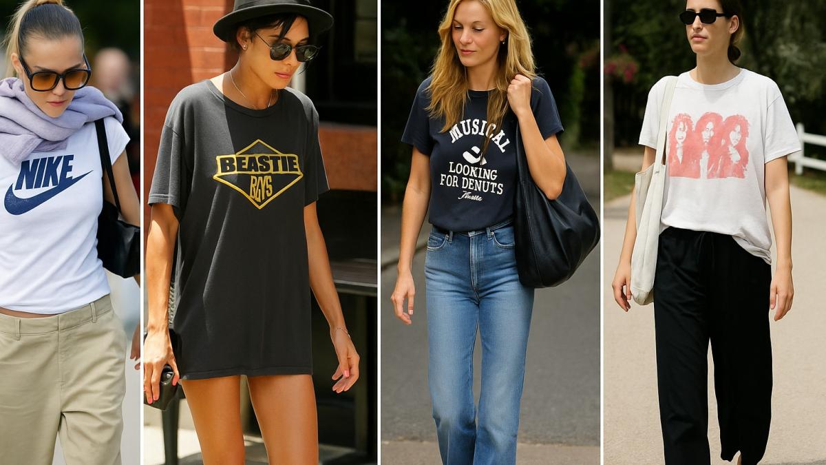 Сочетание винтажной футболки