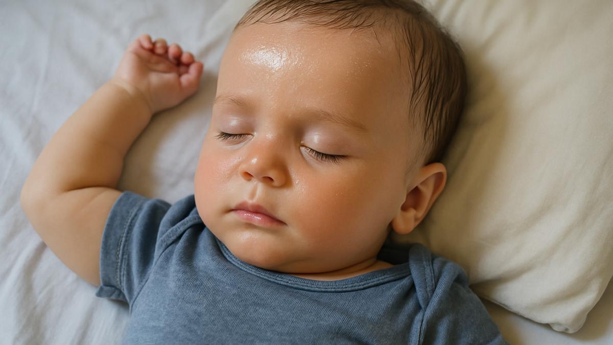 Потливость у ребёнка во сне