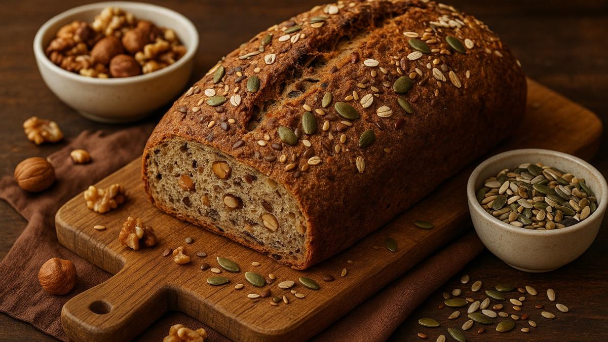 Хлеб с семенами и орехами