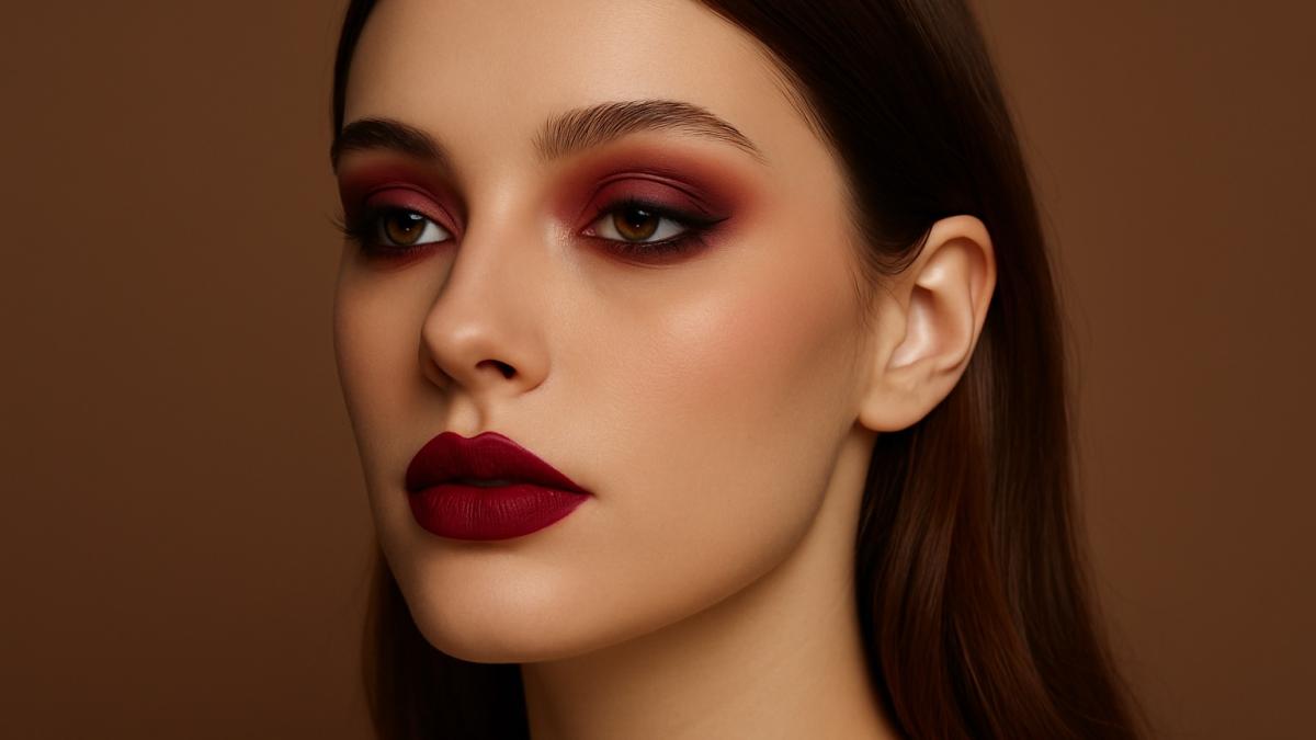 винный макияж