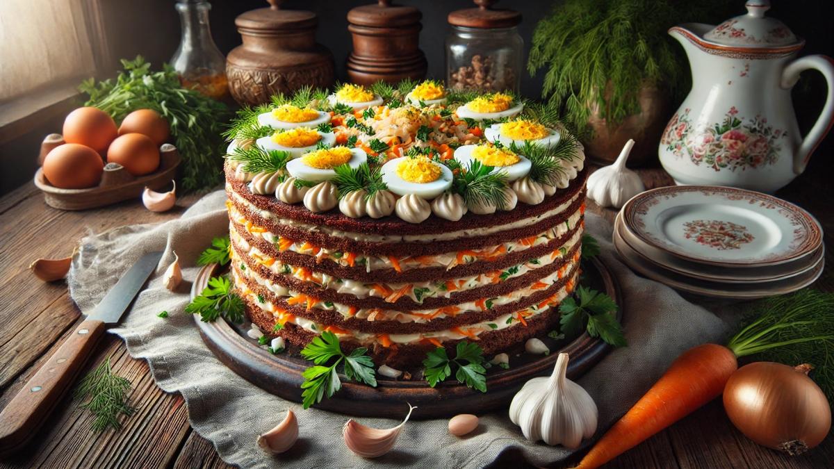 Печёночный торт