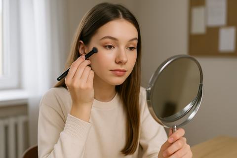 Утренний макияж перед учебой