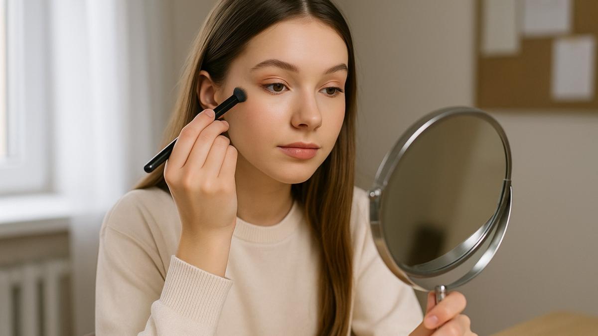 Утренний макияж перед учебой