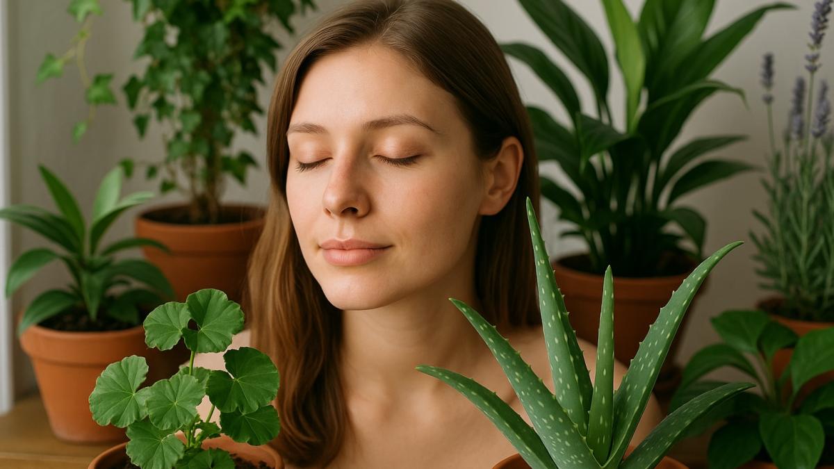 Комнатные растения и кожа летом