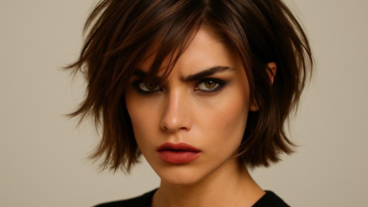 Девушка со стрижкой дерзкий боб