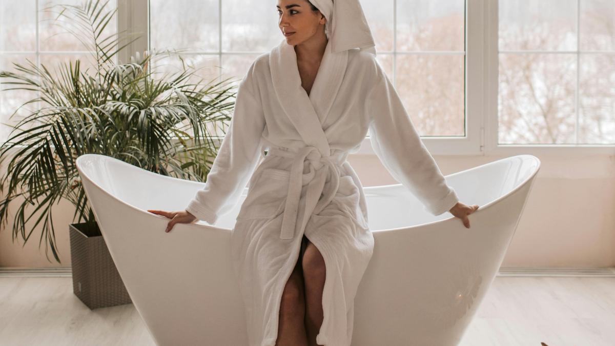 Полотенце на голове