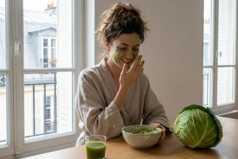 Капуста вместо ботокса: природные антисептики в овощном соке усмиряют капризную и жирную кожу