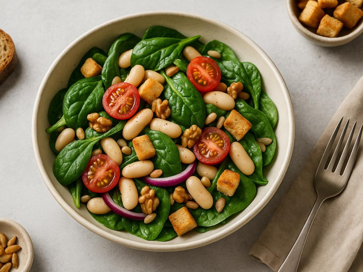 Рецепт салата с фасолью и овощами: пошаговая инструкция и советы диетолога