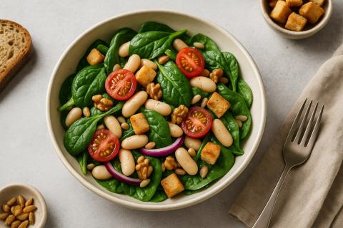 Рецепт салата с фасолью и овощами: пошаговая инструкция и советы диетолога