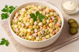 Оливье 2.0: Рецепт, советы по выбору продуктов и безопасному хранению любимого салата