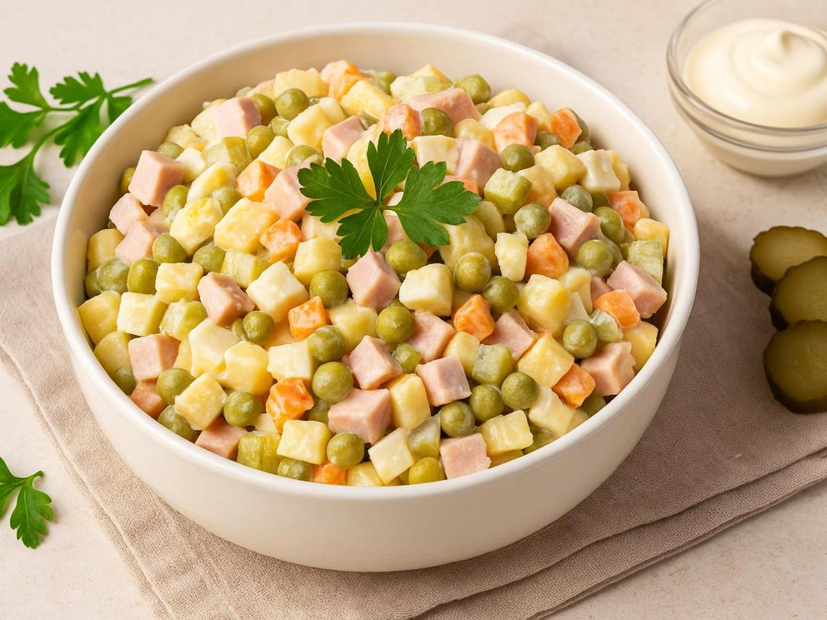 Оливье 2.0: Рецепт, советы по выбору продуктов и безопасному хранению любимого салата